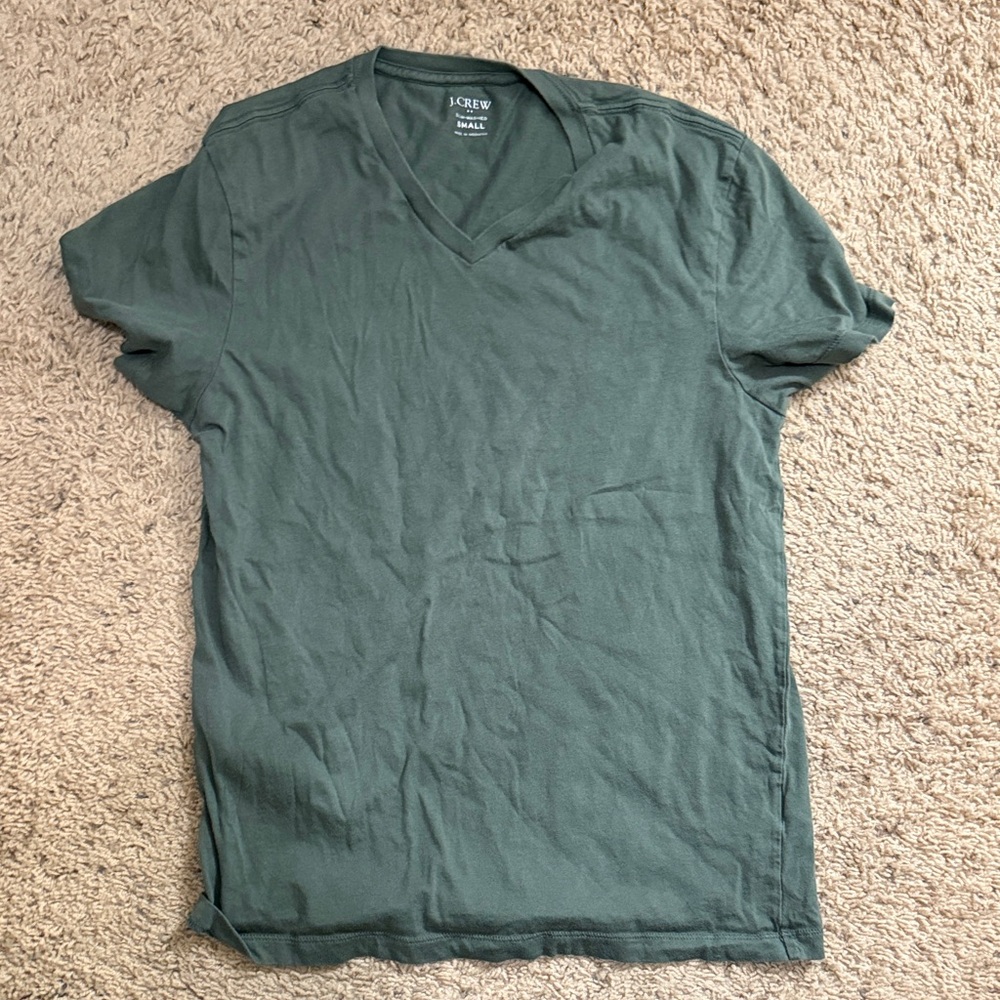 J. Crew Women's Forest Green Short Sleeve Tee